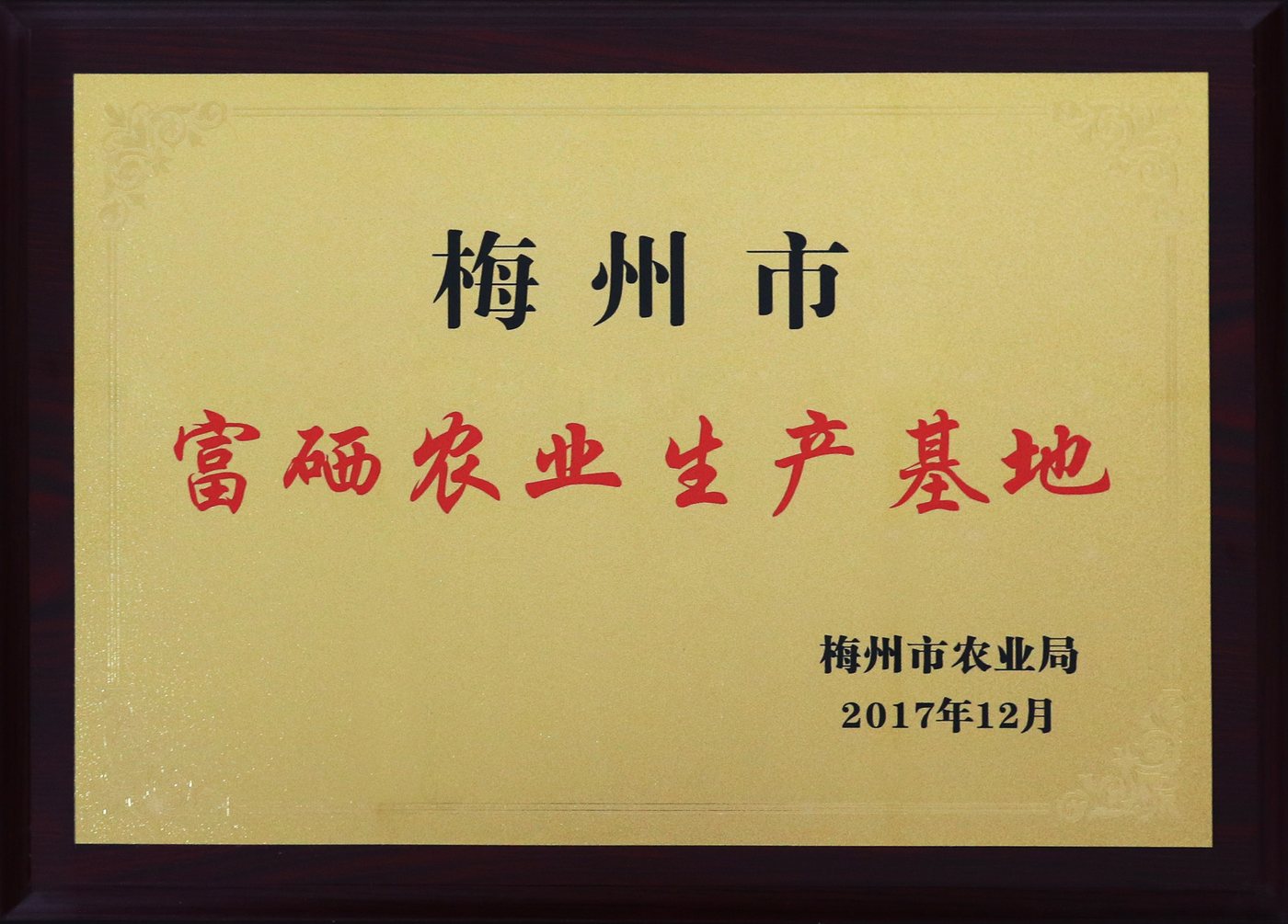 梅州市富硒农业生产基地